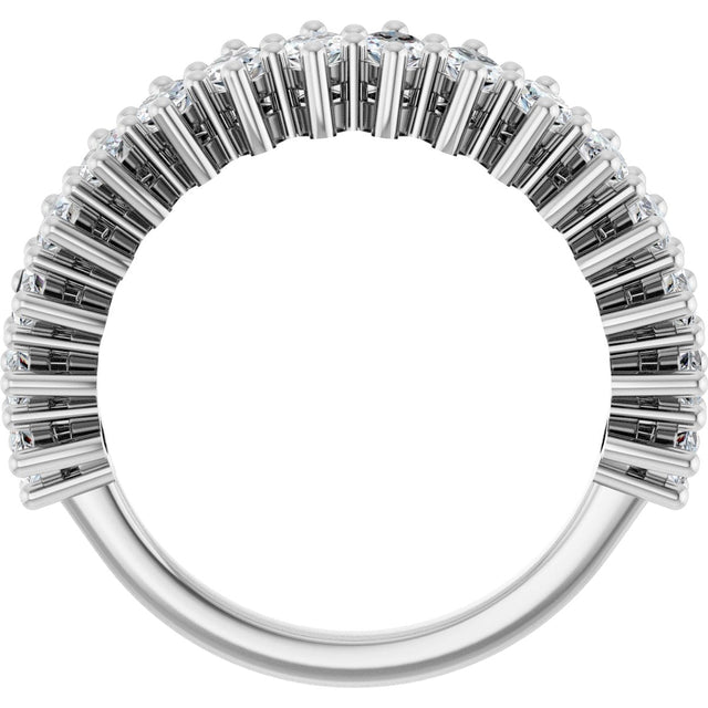 Platinum Marquise Lab-Grown Diamond Anniversary Band – 1 1/5–2 5/8 CTW - view 2