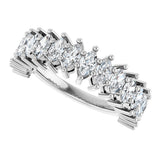 Platinum Marquise Lab-Grown Diamond Anniversary Band – 1 1/5–2 5/8 CTW - view 5
