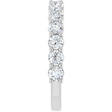 Platinum Round Lab-Grown Diamond Anniversary Band – 1/2–1 1/4 CTW - view 4