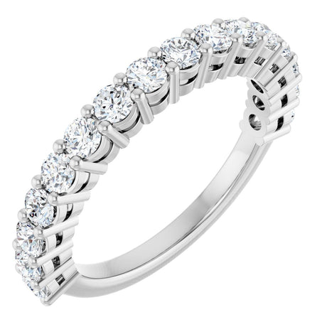 Platinum Round Lab-Grown Diamond Anniversary Band – 1/2–1 1/4 CTW
