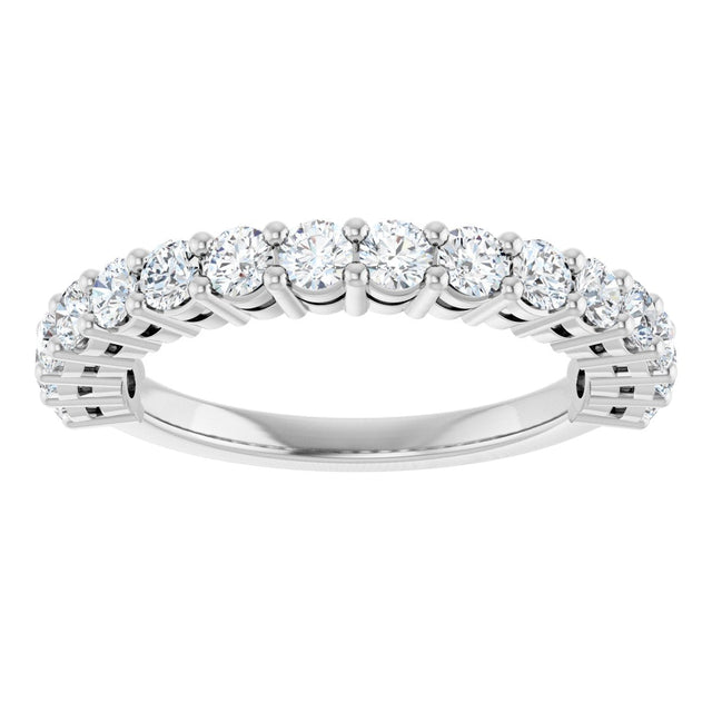 Platinum Round Lab-Grown Diamond Anniversary Band – 1/2–1 1/4 CTW - view 3