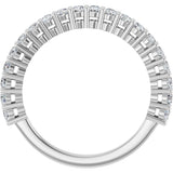 Platinum Round Lab-Grown Diamond Anniversary Band – 1/2–1 1/4 CTW - view 2