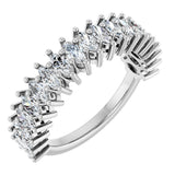 Platinum Marquise Lab-Grown Diamond Anniversary Band – 1 1/5–2 5/8 CTW