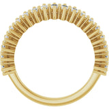 14K Gold Marquise Lab-Grown Diamond Anniversary Band – 1 1/5–2 5/8 CTW - Yellow Gold - view 2