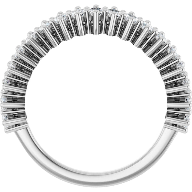Platinum Marquise Lab-Grown Diamond Anniversary Band – 1 1/5–2 5/8 CTW - view 2