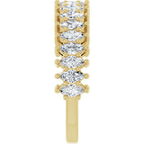 14K Gold Marquise Lab-Grown Diamond Anniversary Band – 1 1/5–2 5/8 CTW - Yellow Gold - view 4