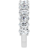 Platinum Oval Natural Diamond Anniversary Band – 2–3 3/4 CTW - view 4