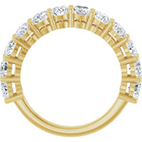 10K Gold Oval Lab-Grown Diamond Anniversary Band – 1 9/10–2 5/8 CTW - Yellow Gold - view 2
