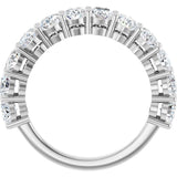 10K Gold Oval Lab-Grown Diamond Anniversary Band – 1 9/10–2 5/8 CTW - White Gold - view 2