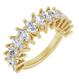 14K Gold Marquise Natural Diamond Anniversary Band – 1 1/3–2 5/8 CTW - Yellow Gold