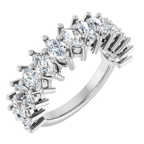 Platinum Marquise Lab-Grown Diamond Anniversary Band – 1 1/5–2 5/8 CTW