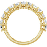 10K Gold Oval Lab-Grown Diamond Anniversary Band – 1 9/10–2 5/8 CTW - Yellow Gold - view 2