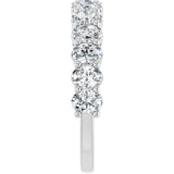 10K Gold Oval Lab-Grown Diamond Anniversary Band – 1 9/10–2 5/8 CTW - White Gold - view 4
