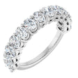 Platinum Oval Natural Diamond Anniversary Band – 2–3 3/4 CTW