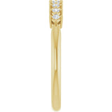 10K Gold Square Lab-Grown Diamond Nine-Stone Anniversary Band – 1/8–3/4 CTW - Yellow Gold - view 4