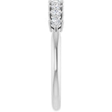 Platinum Round Lab-Grown Diamond Nine-Stone Anniversary Band – 1/4–3/4 CTW - view 4