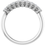 Platinum Round Lab-Grown Diamond Nine-Stone Anniversary Band – 1/4–3/4 CTW - view 2