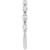 Platinum Marquise Natural Diamond Nine-Stone Anniversary Band – 5/8–1 1/6 CTW - view 4