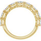 14K Gold Marquise Natural Diamond Nine-Stone Anniversary Band – 5/8–1 1/6 CTW - Yellow Gold - view 2