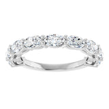 Platinum Oval Natural Diamond Nine-Stone Anniversary Band – 1 3/4 CTW - view 3
