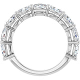 Platinum Oval Natural Diamond Nine-Stone Anniversary Band – 1 3/4 CTW - view 2