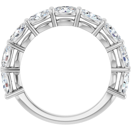 Platinum Oval Natural Diamond Nine-Stone Anniversary Band – 1 3/4 CTW - view 2