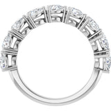 Platinum Pear Natural Diamond Nine-Stone Anniversary Band – 1 1/4–1 3/8 CTW - view 2