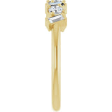 14K Gold Round Natural Diamond Multi-Shape Anniversary Band – 1/2 CTW - Yellow Gold - view 4