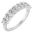 Platinum Marquise Lab-Grown Diamond Double-Row Anniversary Band – 1/2 CTW