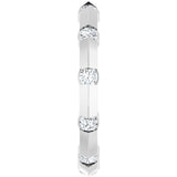 14K Gold Round Lab-Grown Diamond Channel-Set Knife Eternity Band – 2.3 mm Stones - White Gold - view 4