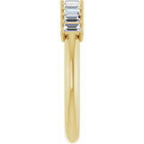 14K Gold Straight Baguette Lab-Grown Diamond Eleven-Stone Anniversary Band – 1/3–5/8 CTW - Yellow Gold - view 4