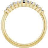 14K Gold Straight Baguette Lab-Grown Diamond Eleven-Stone Anniversary Band – 1/3–5/8 CTW - Yellow Gold - view 2