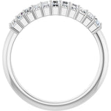 Platinum Straight Baguette Lab-Grown Diamond Eleven-Stone Anniversary Band – 1/3–5/8 CTW - view 2