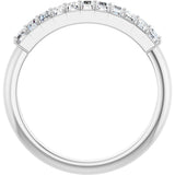 Platinum Straight Baguette Lab-Grown Diamond Eleven-Stone Anniversary Band – 1/3–5/8 CTW - view 2