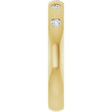 10K Gold Round Lab-Grown Diamond Five-Stone Anniversary Band – 1 mm Stones - Yellow Gold - view 4