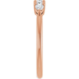 14K Gold Round Lab-Grown Diamond Anniversary Band - 3/8-1 CTW - Rose Gold - view 4