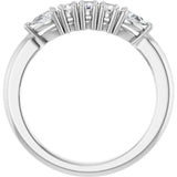 Platinum Round Lab-Grown Diamond Anniversary Band - 3/8-1 CTW - view 2