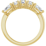 14K Gold Round Lab-Grown Diamond Anniversary Band - 3/8-1 CTW - Yellow Gold - view 2