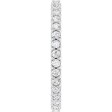 Platinum Round Natural Diamond Shared-Prong Eternity Band – 1.5 mm Stones (1/2–5/8 CTW) .0 - view 4