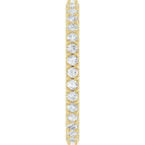 14K Gold Round Lab-Grown Diamond Shared-Prong Eternity Band – 1.5 mm Stones (1/2–5/8 CTW) - Yellow Gold - view 4
