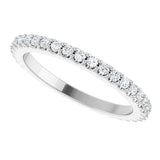 Platinum Round Natural Diamond Shared-Prong Eternity Band – 1.5 mm Stones (1/2–5/8 CTW) .0 - view 5