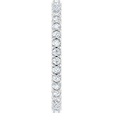 Platinum Round Natural Diamond Shared-Prong Eternity Band – 1.5 mm Stones (1/2–5/8 CTW) .0 - view 4