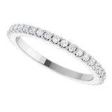 Platinum Round Natural Diamond Shared-Prong Eternity Band – 1.5 mm Stones (1/2–5/8 CTW) .0 - view 5