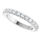 Platinum Round Lab-Grown Diamond Shared-Prong Eternity Band – 2 mm Stones (3/4–7/8 CTW) - view 5