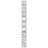 Platinum Round Lab-Grown Diamond Shared-Prong Eternity Band – 2 mm Stones (3/4–7/8 CTW) - view 4