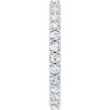 Platinum Round Lab-Grown Diamond Shared-Prong Eternity Band – 2 mm Stones (3/4–7/8 CTW) - view 4
