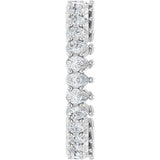 Platinum Pear Lab-Grown Diamond Eternity Band - 3x2mm Stones - view 4