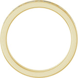 14K Gold Straight Baguette Natural Diamond Channel-Set Anniversary Band - 1/3 CTW - Yellow Gold - view 2