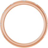 14K Gold Round Lab-Grown Diamond Anniversary Band - 1/8-06 CTW - Rose Gold - view 2