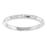 Platinum Round Lab-Grown Diamond Anniversary Band - 1/8-06 CTW - view 3